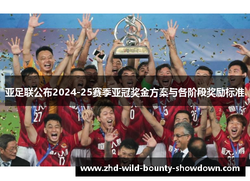 亚足联公布2024-25赛季亚冠奖金方案与各阶段奖励标准